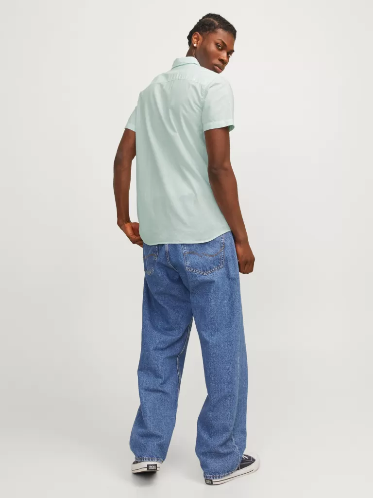 JACK & JONES Koszule^Wygodne dopasowanie Koszula Niebieski