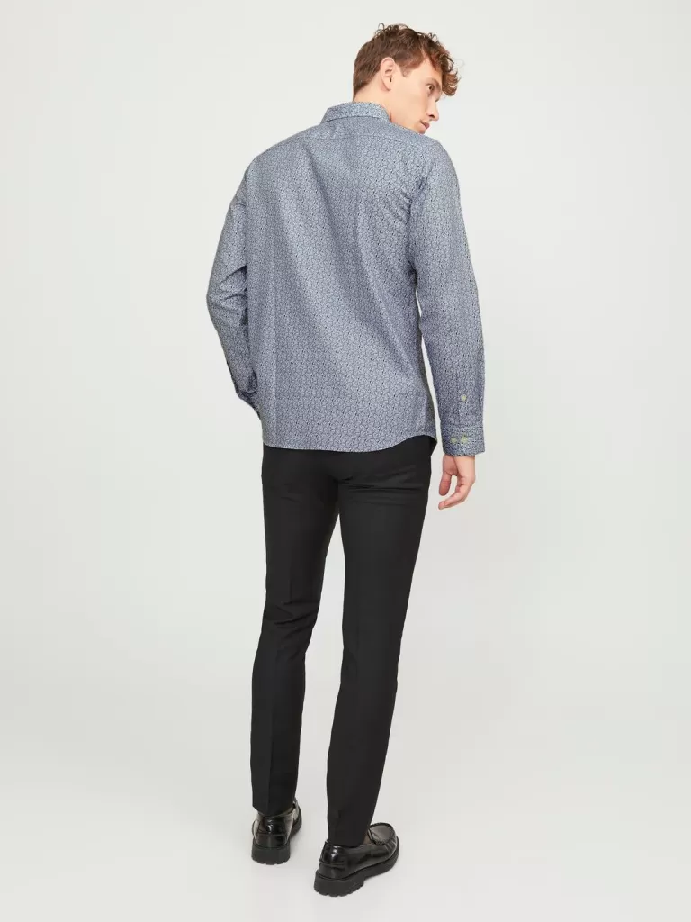 JACK & JONES Koszule^Wygodne dopasowanie Koszula Niebieski