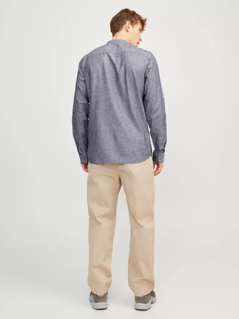 JACK & JONES Koszule^Wygodne dopasowanie Koszula Niebieski