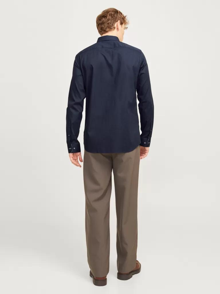 JACK & JONES Koszule^Wygodne dopasowanie Koszula Niebieski