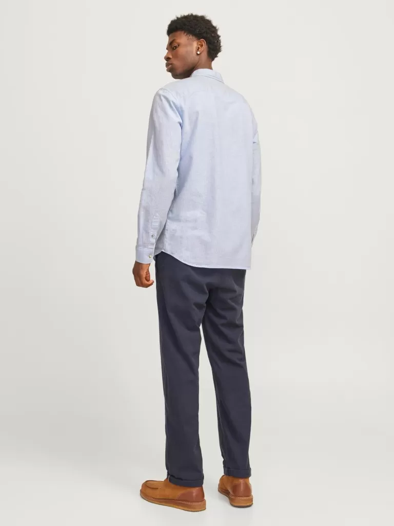 JACK & JONES Koszule^Wygodne dopasowanie Koszula Niebieski