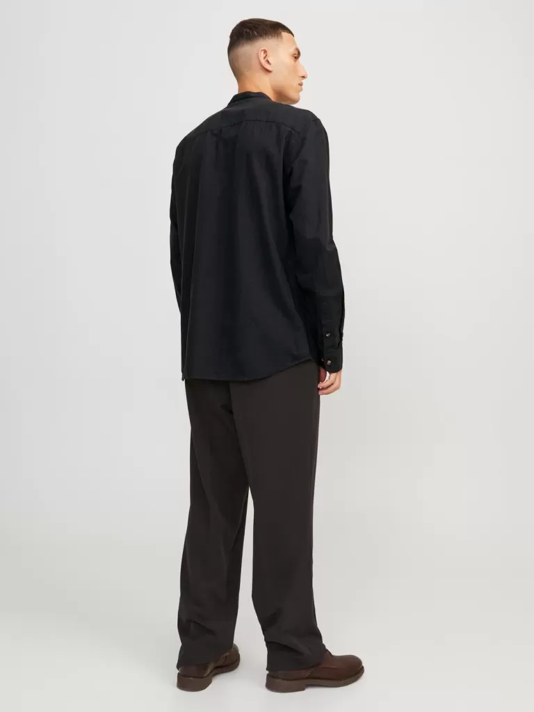 JACK & JONES Koszule^Wygodne dopasowanie Koszula Czarny