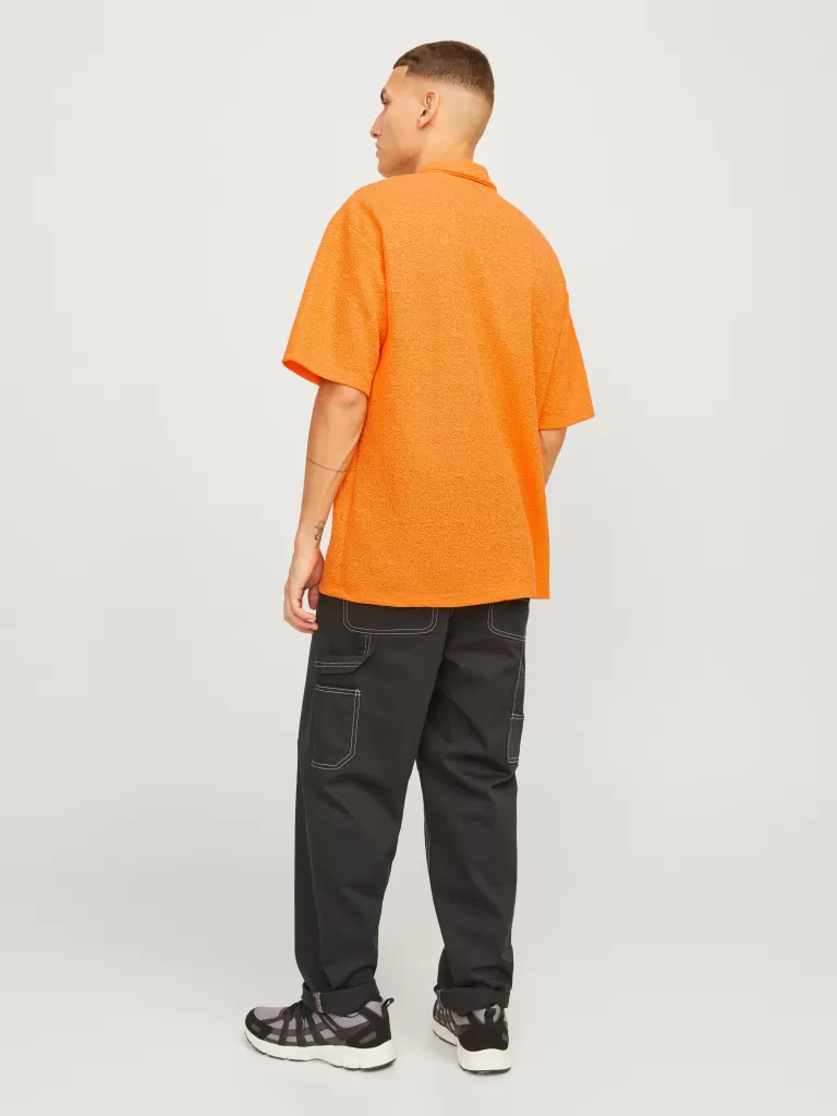 JACK & JONES Koszule^Wygodne dopasowanie Koszula Pomarańczowy