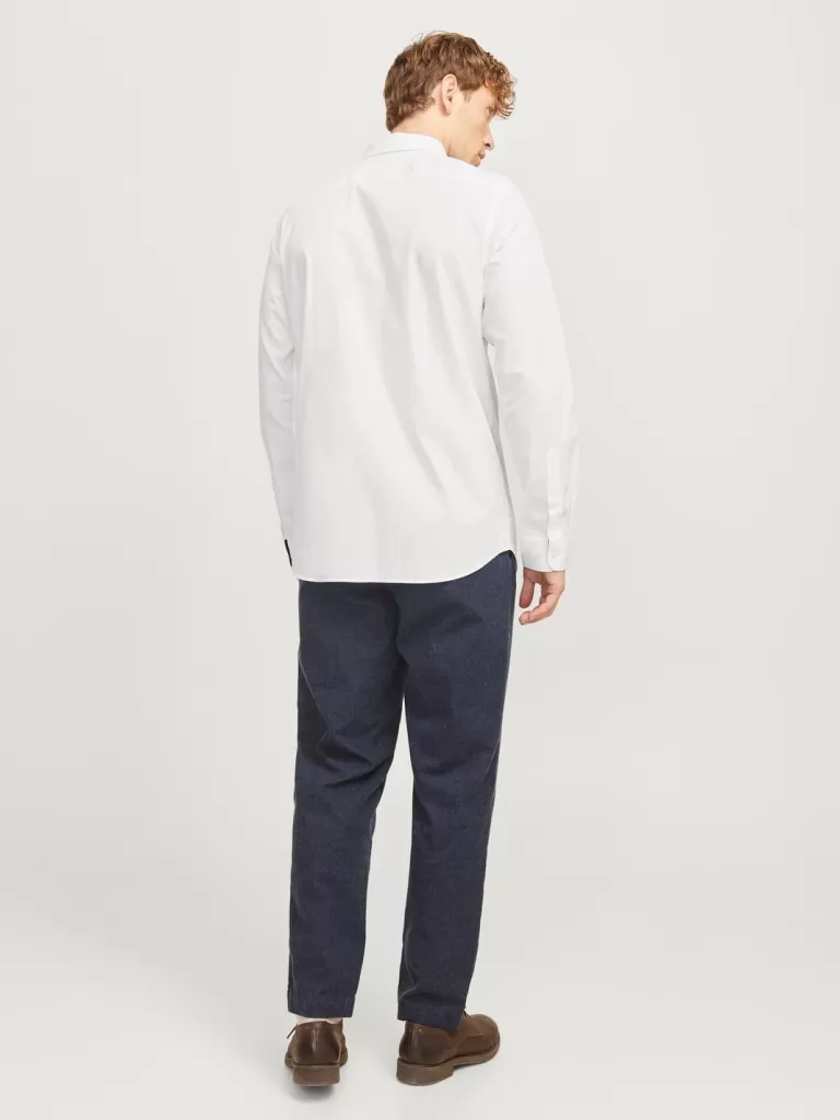 JACK & JONES Koszule^Wygodne dopasowanie Koszula Biały