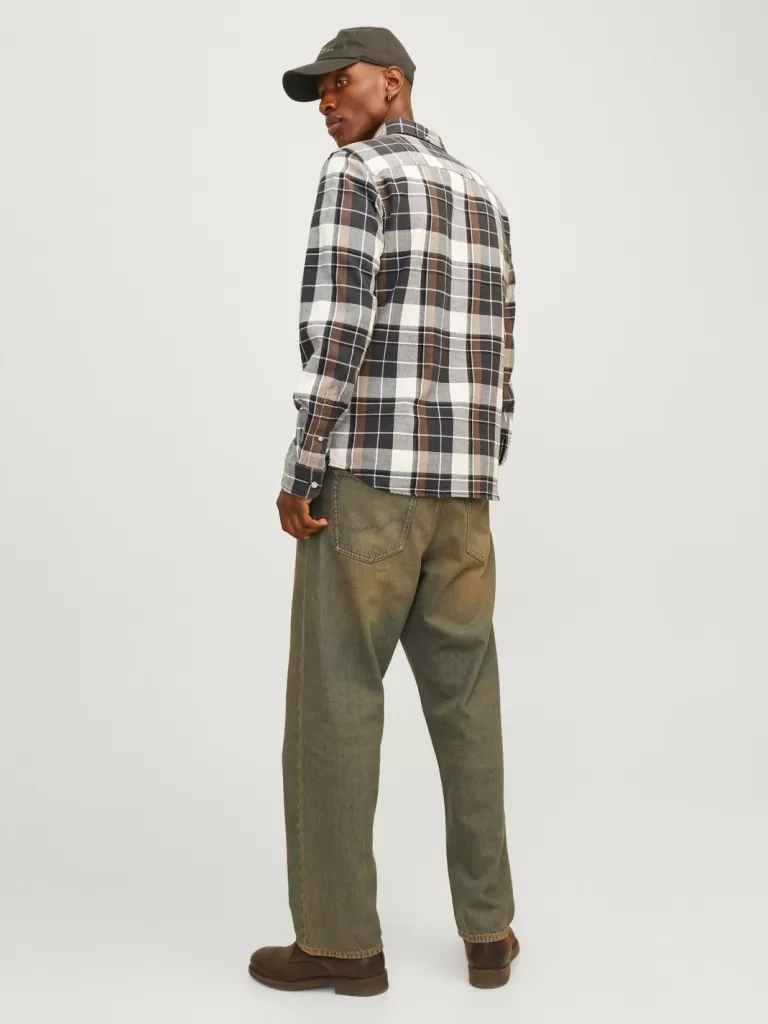 JACK & JONES Koszule^Wygodne dopasowanie Koszula Szary
