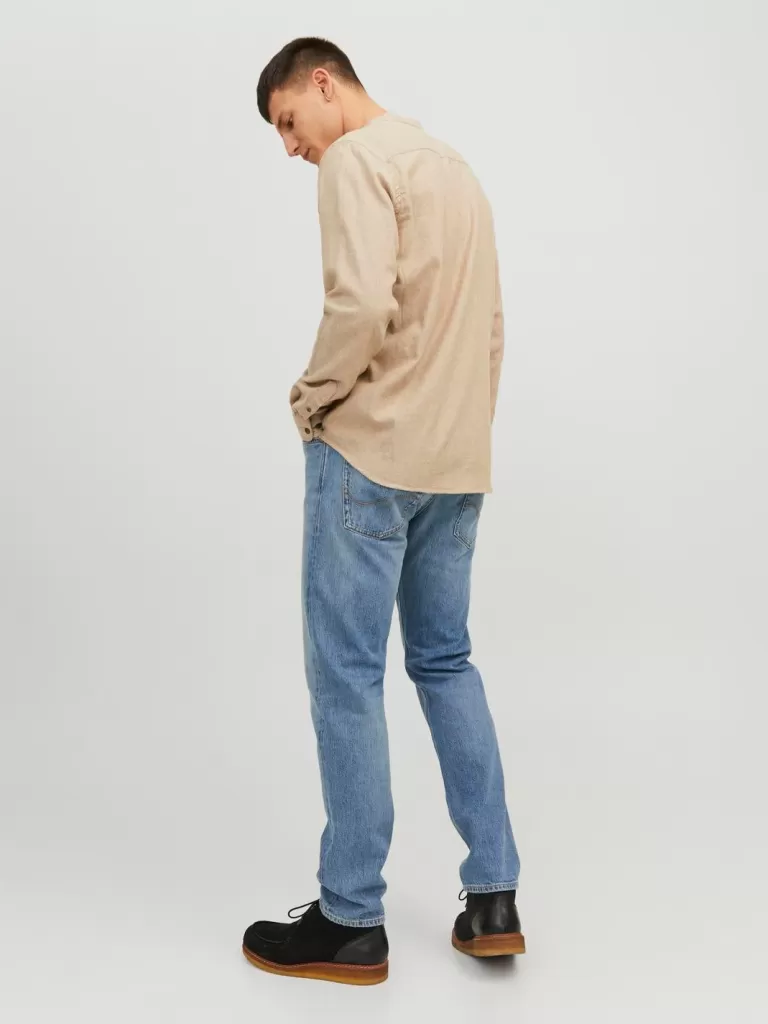 JACK & JONES Koszule^Wygodne dopasowanie Koszula codzienna Beżowy