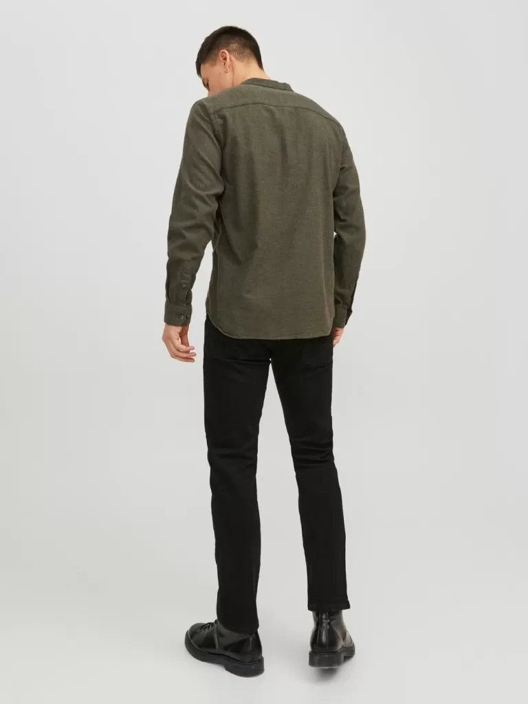 JACK & JONES Koszule^Wygodne dopasowanie Koszula codzienna Zielony