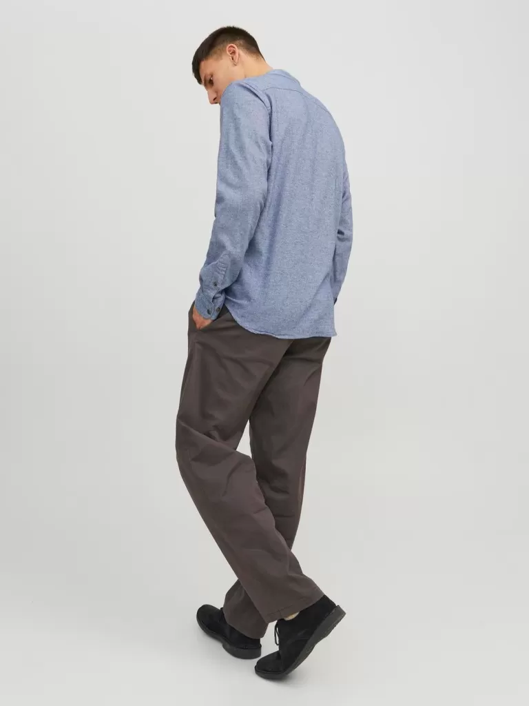 JACK & JONES Koszule^Wygodne dopasowanie Koszula codzienna Niebieski