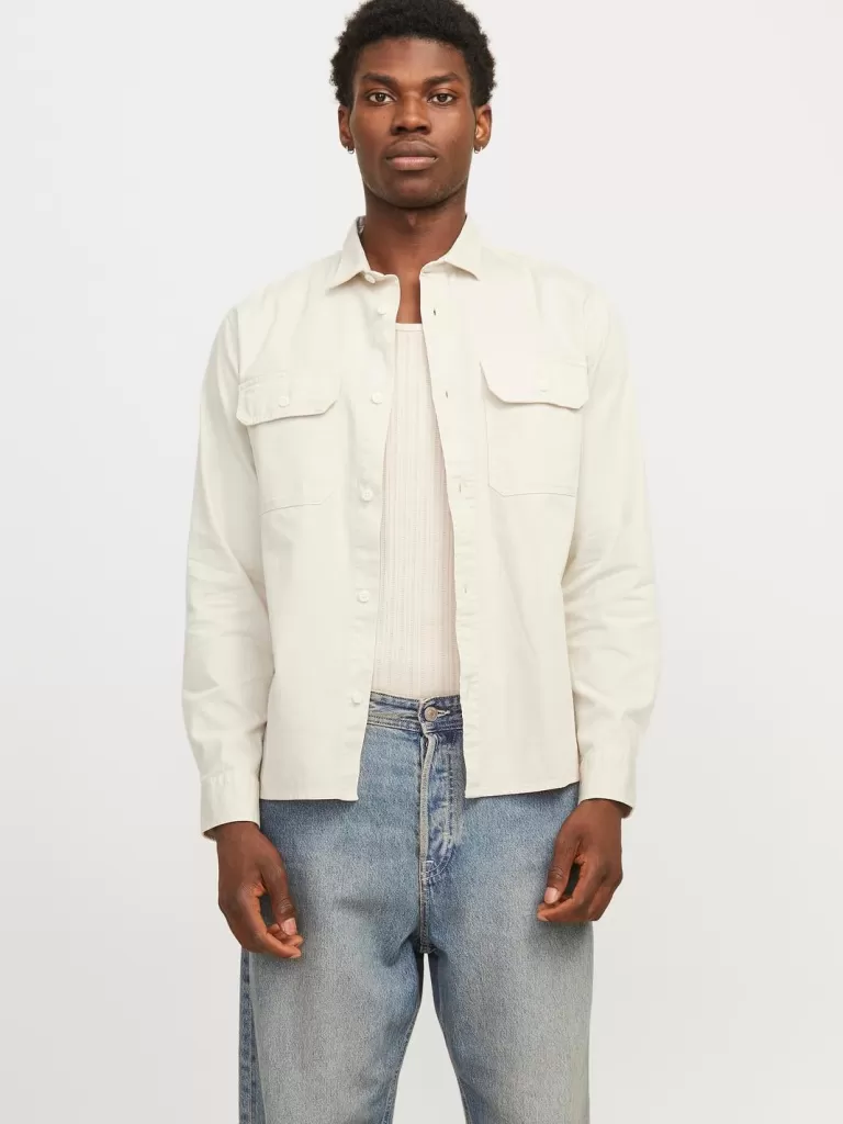 JACK & JONES Koszule | Jeansowe Koszule^Wygodne dopasowanie Koszula jeansowa Biały
