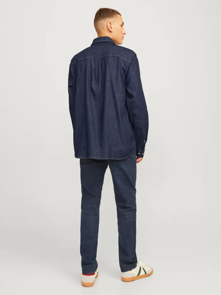 JACK & JONES Koszule | Jeansowe Koszule^Wygodne dopasowanie Koszula jeansowa Niebieski