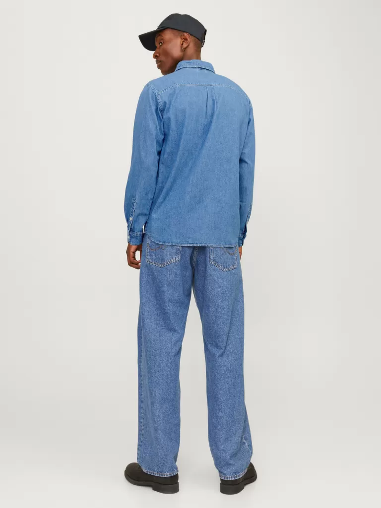 JACK & JONES Koszule | Jeansowe Koszule^Wygodne dopasowanie Koszula jeansowa Niebieski