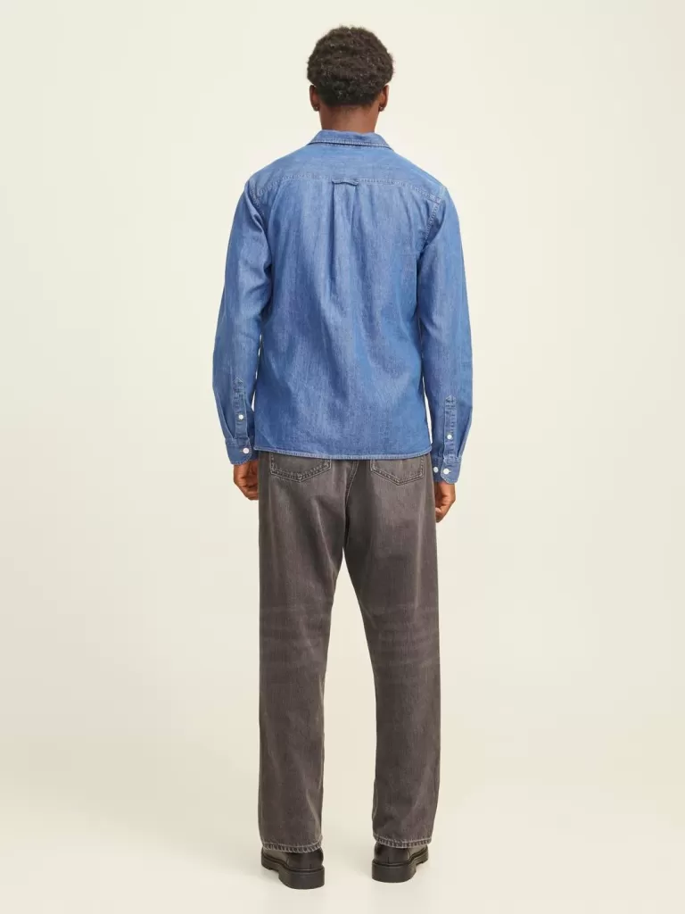 JACK & JONES Koszule | Jeansowe Koszule^Wygodne dopasowanie Koszula jeansowa Niebieski