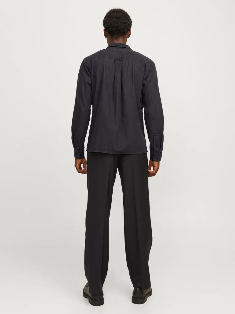 JACK & JONES Koszule | Jeansowe Koszule^Wygodne dopasowanie Koszula jeansowa Czarny