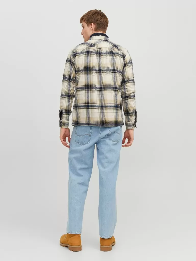 JACK & JONES Koszule^Wygodne dopasowanie Koszula w kratę Beżowy