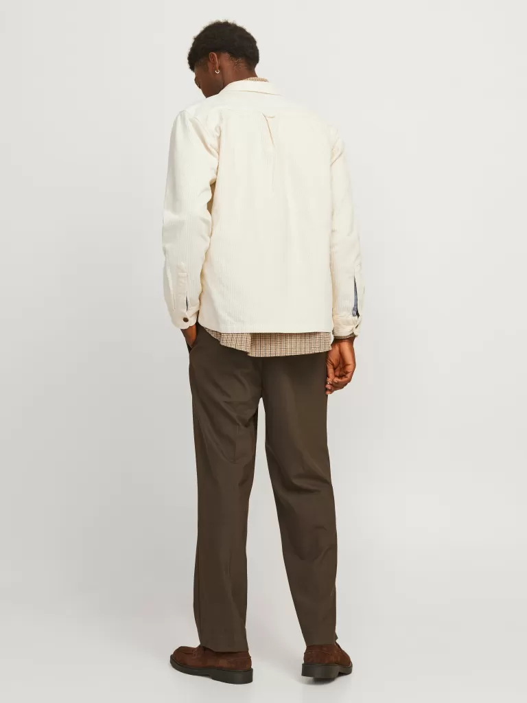 JACK & JONES Koszule^Wygodne dopasowanie Kurtka koszulowa Biały