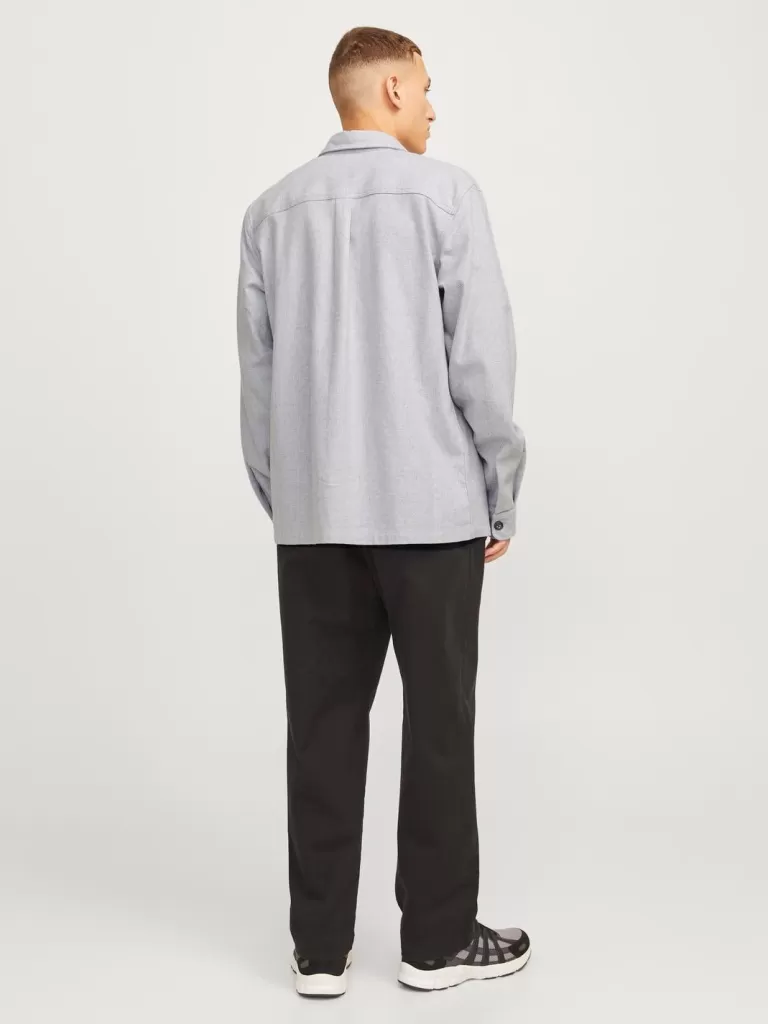 JACK & JONES Koszule^Wygodne dopasowanie Kurtka koszulowa Szary