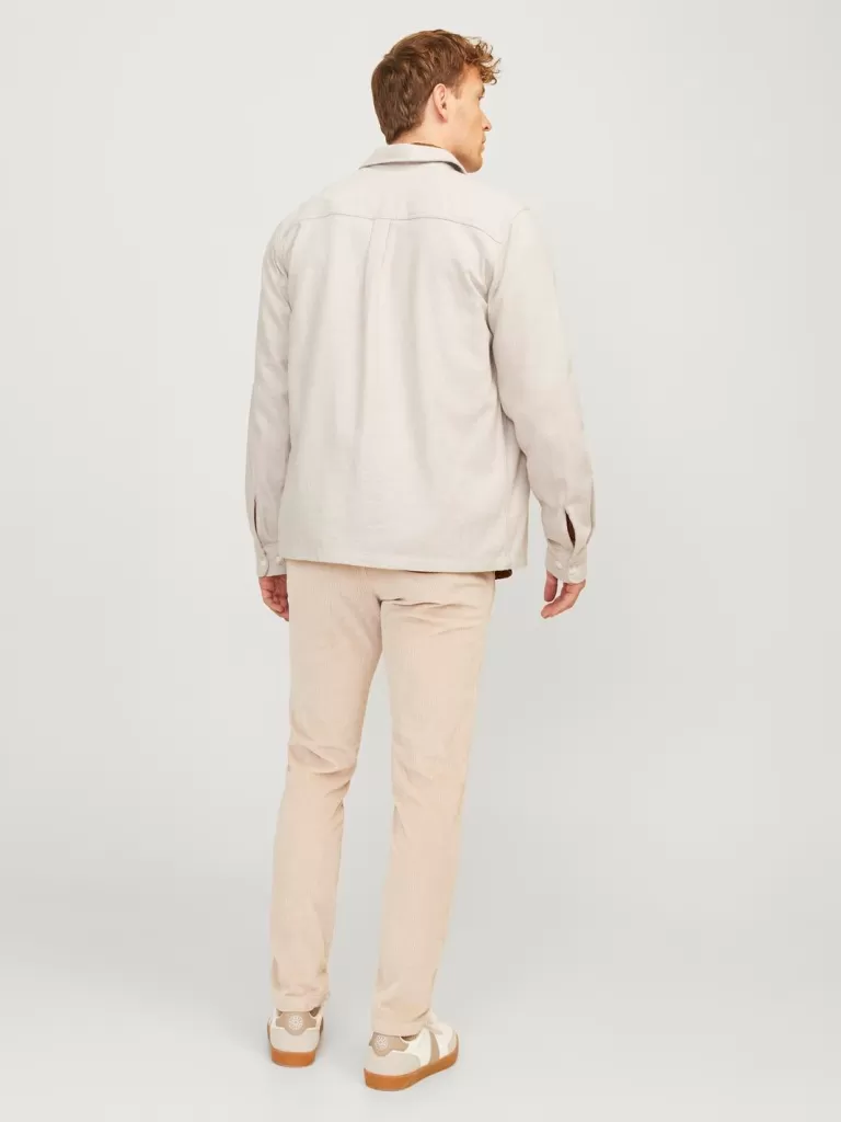 JACK & JONES Koszule^Wygodne dopasowanie Kurtka koszulowa Biały