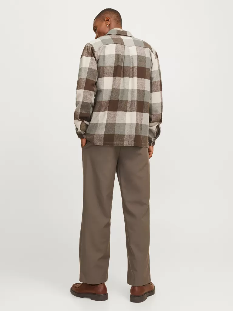 JACK & JONES Koszule^Wygodne dopasowanie Kurtka koszulowa Zielony