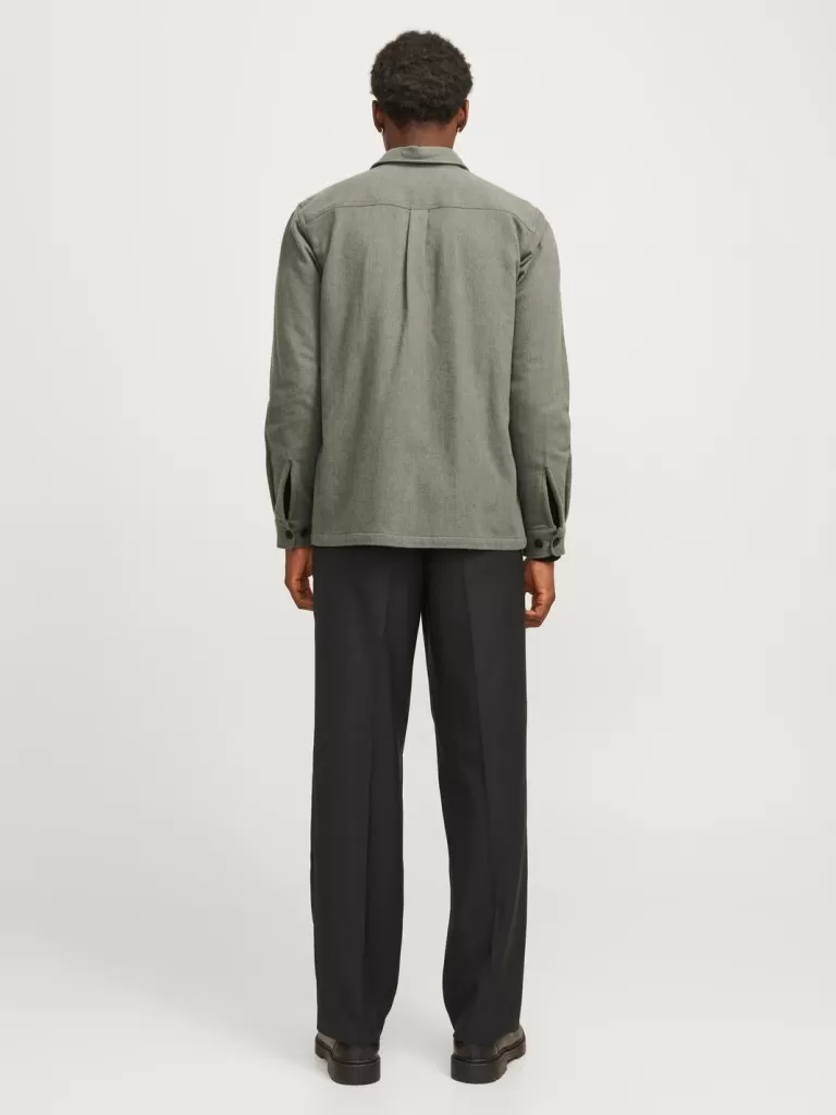 JACK & JONES Koszule^Wygodne dopasowanie Kurtka koszulowa Zielony