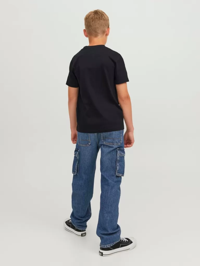 JACK & JONES Koszulki | Wyprzedaż^Z fotonadrukiem T-shirt Junior Czarny