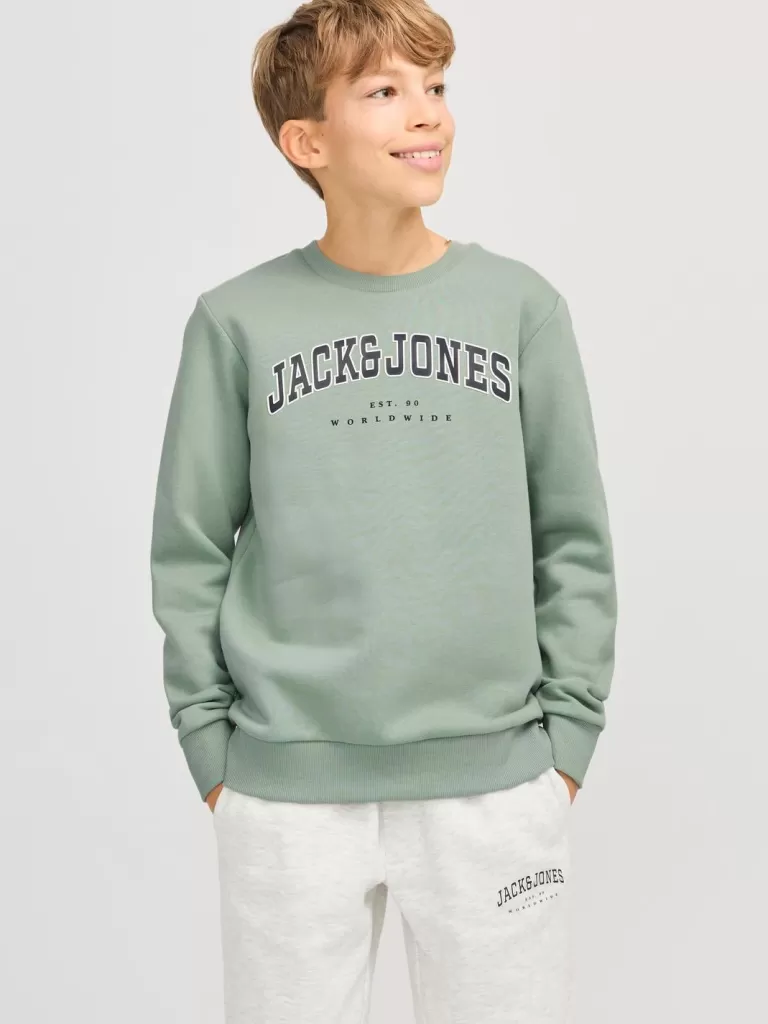 JACK & JONES Bluzy^Z logo Bluza Junior Zielony