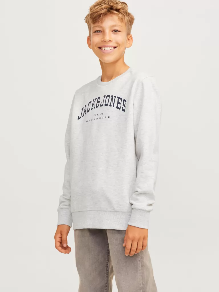 JACK & JONES Bluzy^Z logo Bluza Junior Szary