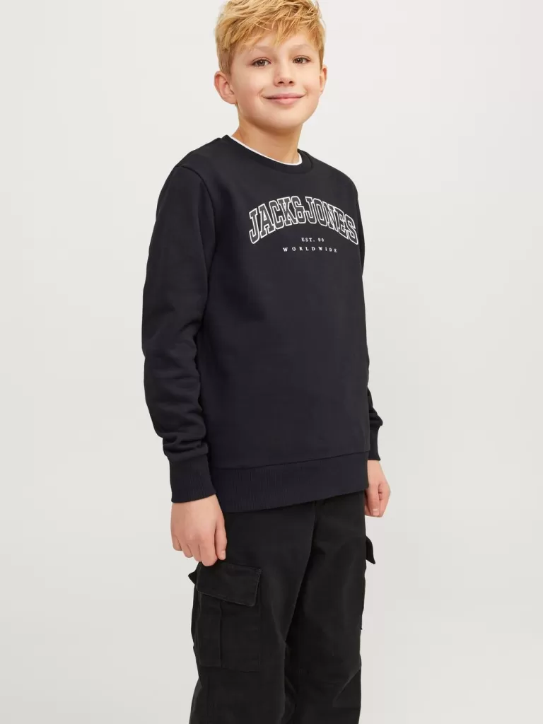JACK & JONES Bluzy^Z logo Bluza Junior Czarny