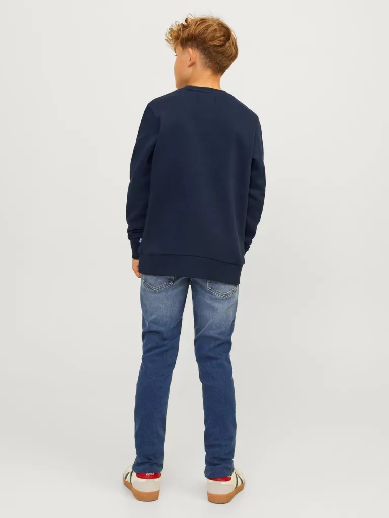 JACK & JONES Bluzy^Z logo Bluza Junior Niebieski