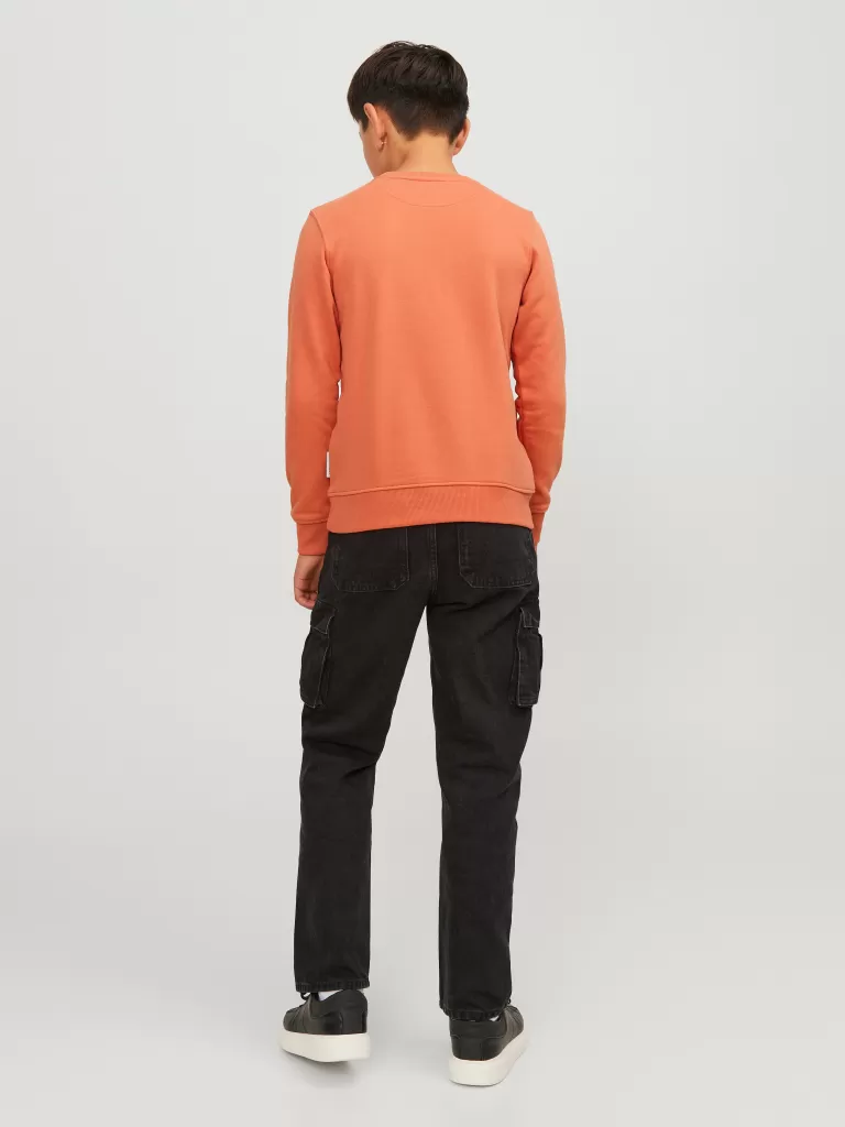 JACK & JONES Bluzy | Wyprzedaż^Z logo Bluza Junior Pomarańczowy