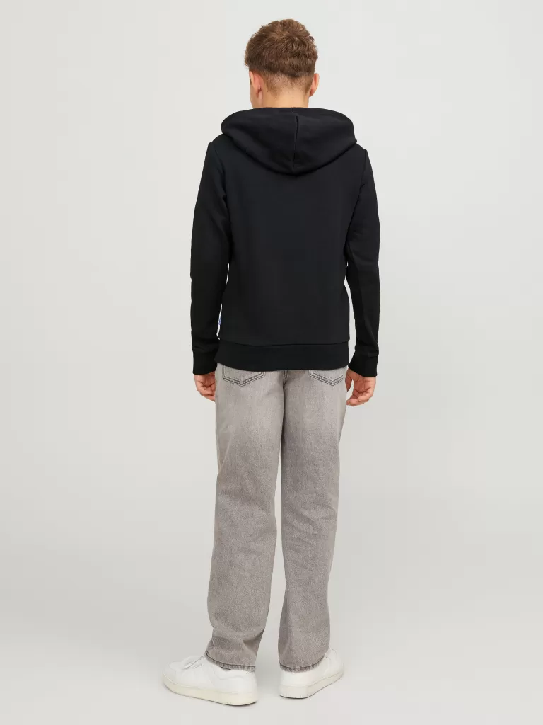 JACK & JONES Bluzy^Z logo Bluza z kapturem Junior Czarny