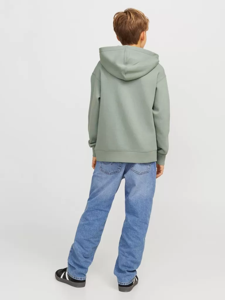 JACK & JONES Bluzy^Z logo Bluza z kapturem Junior Zielony