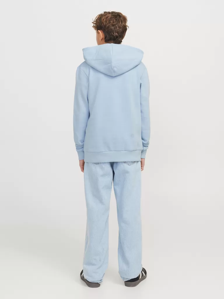 JACK & JONES Bluzy^Z logo Bluza z kapturem Junior Niebieski