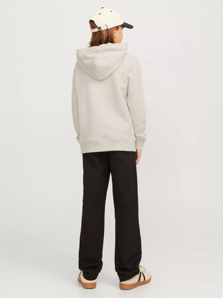JACK & JONES Bluzy^Z logo Bluza z kapturem Junior Beżowy