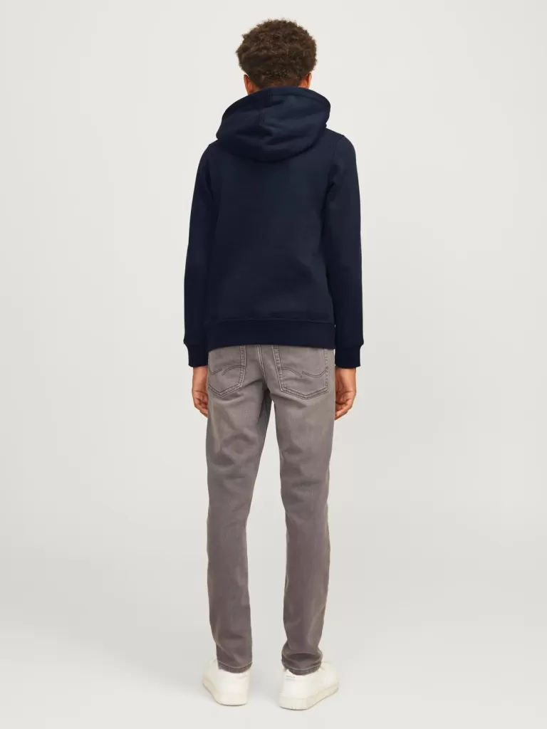 JACK & JONES Bluzy^Z logo Bluza z kapturem Junior Niebieski