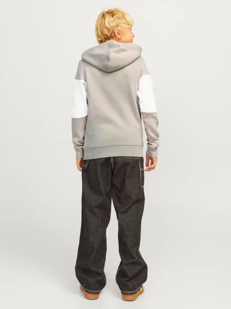 JACK & JONES Bluzy^Z logo Bluza z kapturem Junior Beżowy