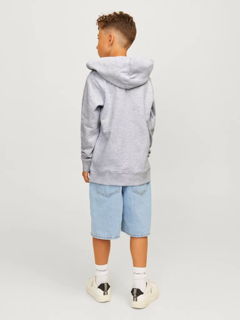 JACK & JONES Bluzy^Z logo Bluza z kapturem Junior Szary