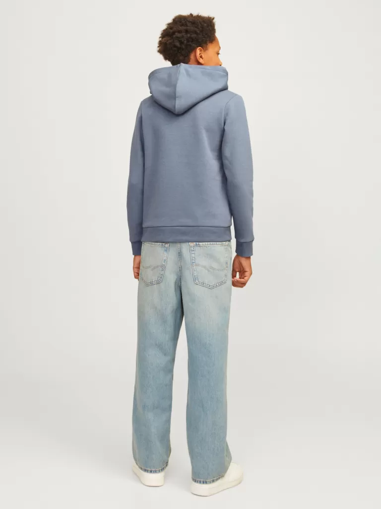 JACK & JONES Bluzy | Wyprzedaż^Z logo Bluza z kapturem Junior Niebieski