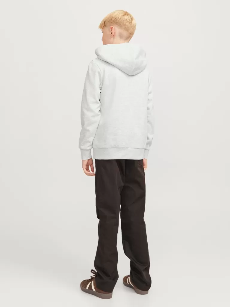 JACK & JONES Bluzy^Z logo Bluza z kapturem Junior Szary
