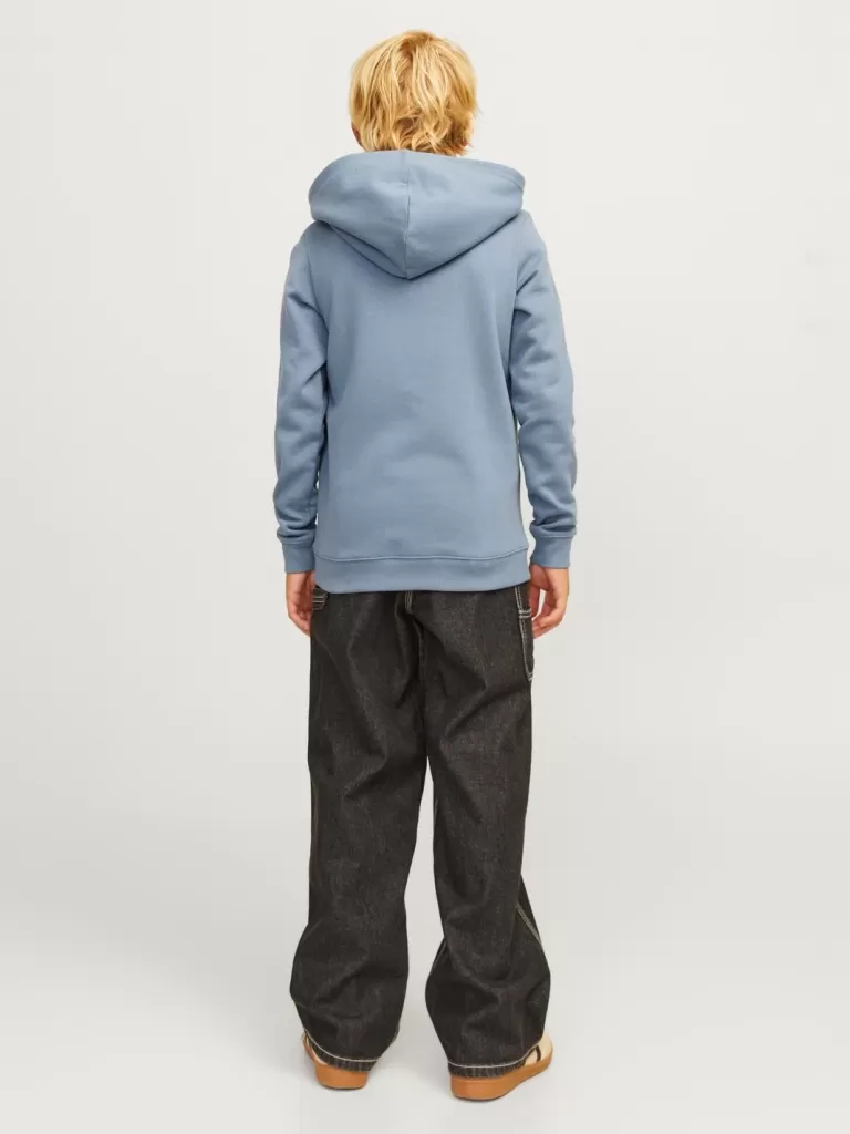 JACK & JONES Bluzy^Z logo Bluza z kapturem Junior Niebieski