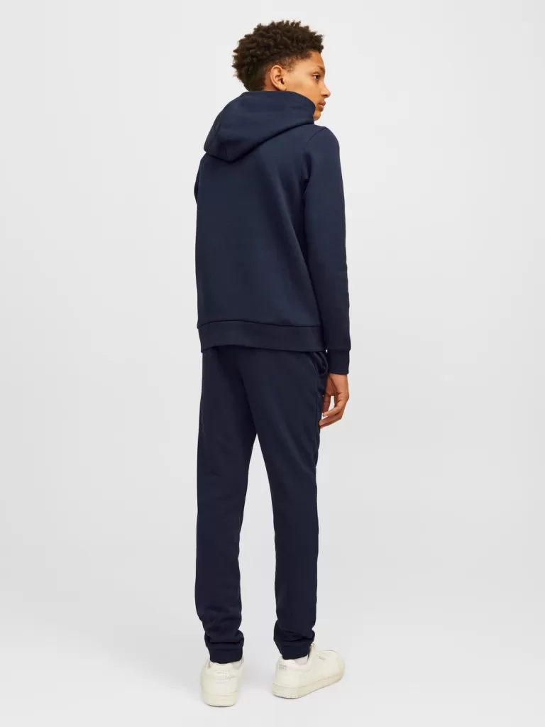 JACK & JONES Bluzy^Z logo Bluza z kapturem Junior Niebieski