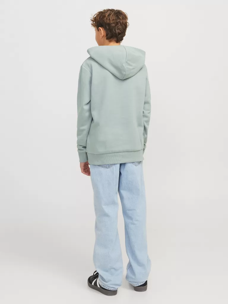 JACK & JONES Bluzy^Z logo Bluza z kapturem Junior Zielony