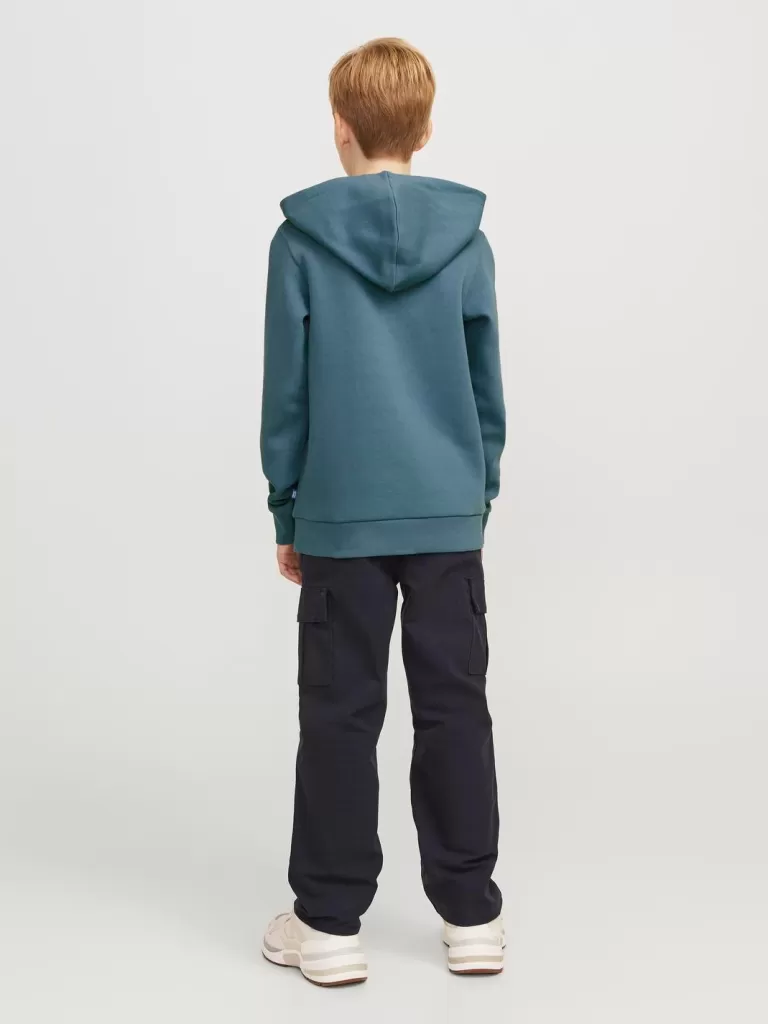 JACK & JONES Bluzy^Z logo Bluza z kapturem Junior Niebieski