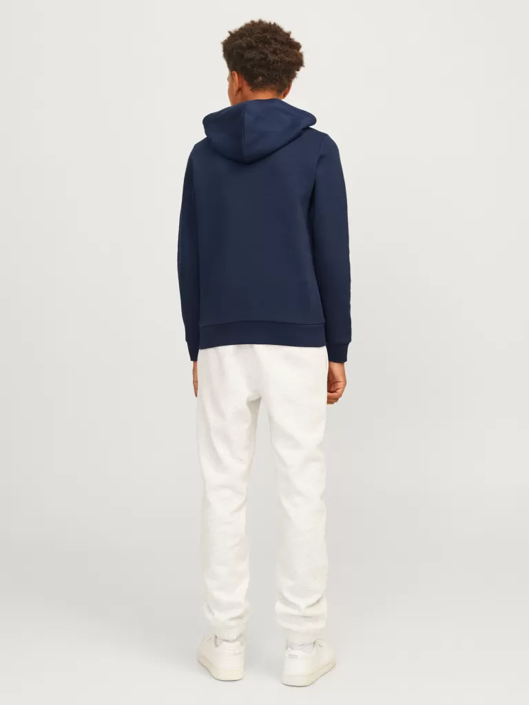 JACK & JONES Bluzy^Z logo Bluza z kapturem Junior Niebieski