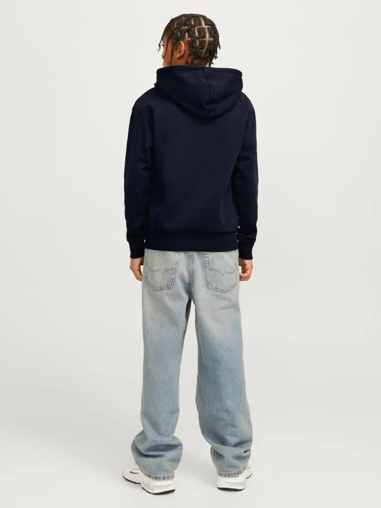 JACK & JONES Bestsellery | Bluzy^Z logo Bluza z kapturem Junior Niebieski