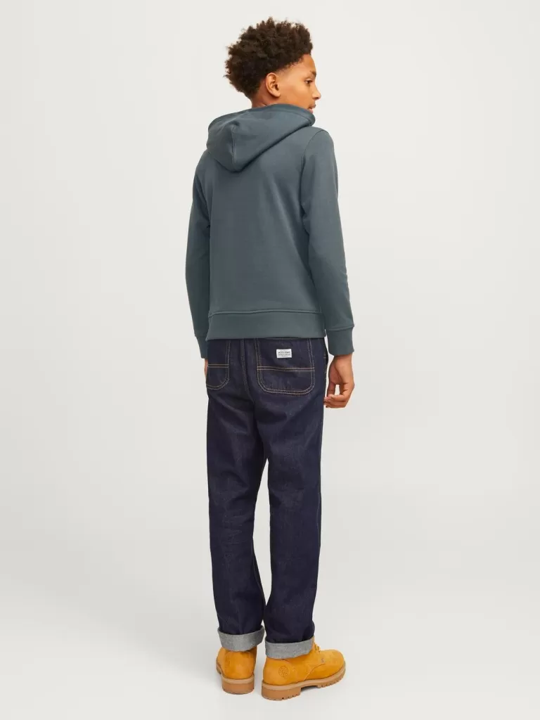 JACK & JONES Bestsellery | Bluzy^Z logo Bluza z kapturem Junior Szary