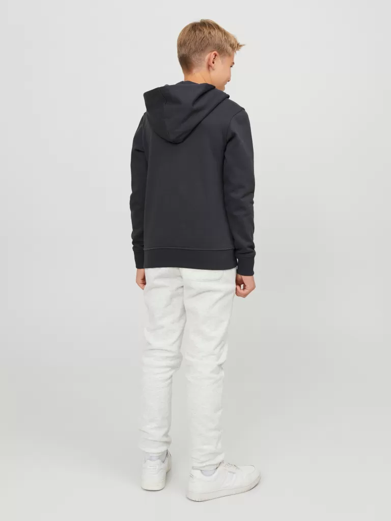 JACK & JONES Bluzy | Wyprzedaż^Z logo Bluza z kapturem Junior Szary