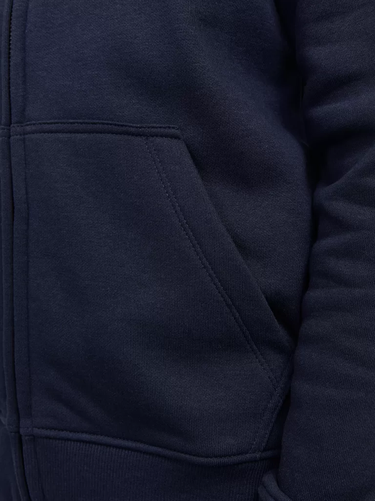 JACK & JONES Bluzy^Z logo Bluza z kapturem zapinana na suwak Junior Niebieski