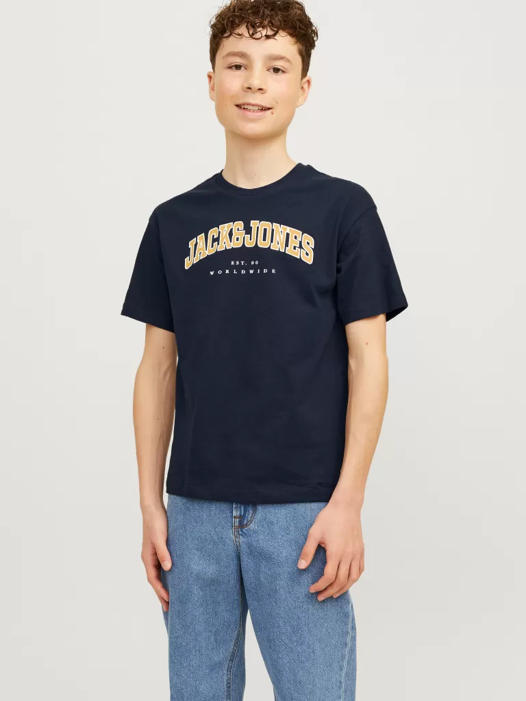 JACK & JONES Koszulki | Wyprzedaż^Z logo T-shirt Junior Niebieski