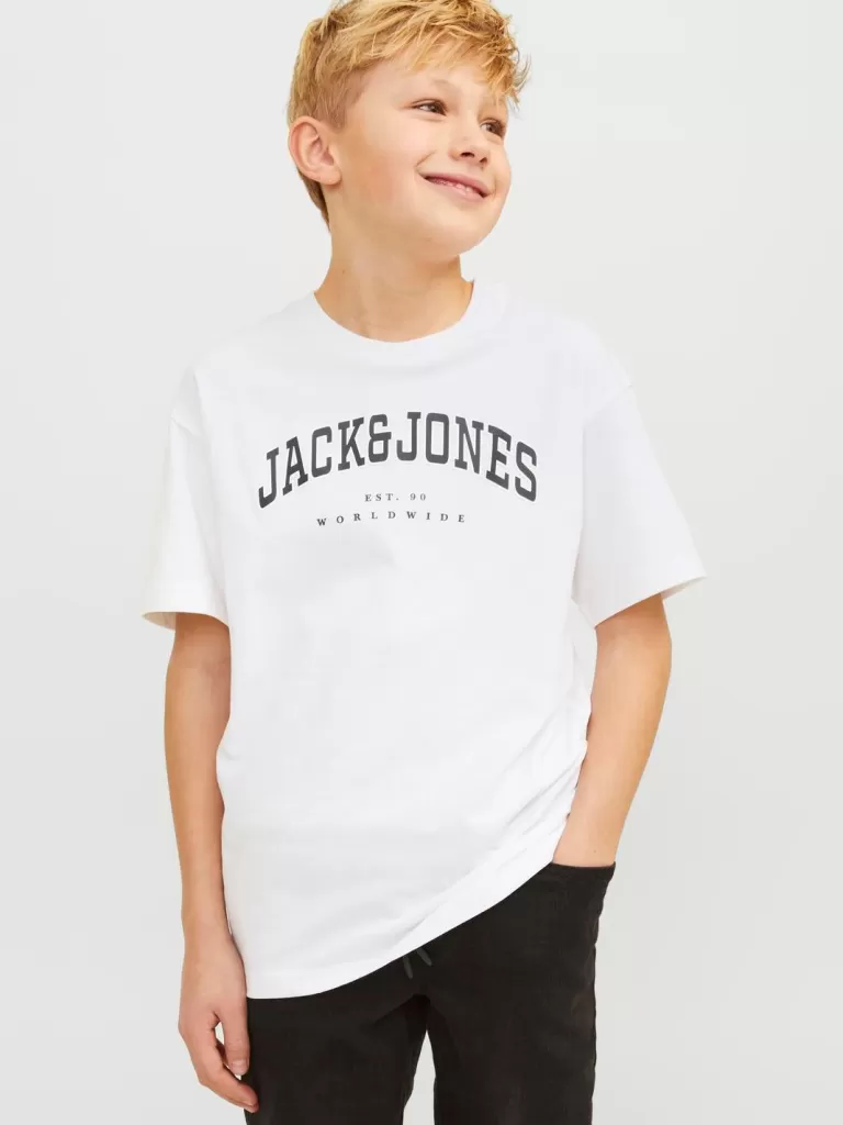 JACK & JONES Koszulki^Z logo T-shirt Junior Biały