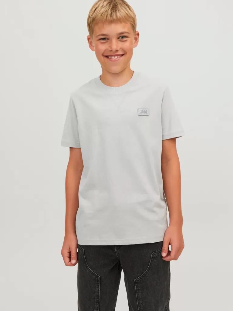 JACK & JONES Koszulki^Z logo T-shirt Junior Szary